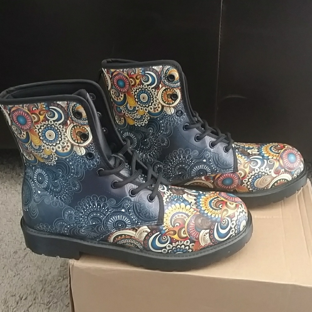 Colorful boots, BRAND NEW never worn!